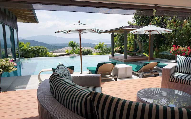 Photo Phuket luxury 4 bedroom pool Villa with Sea View for Long Term Rental in Layan