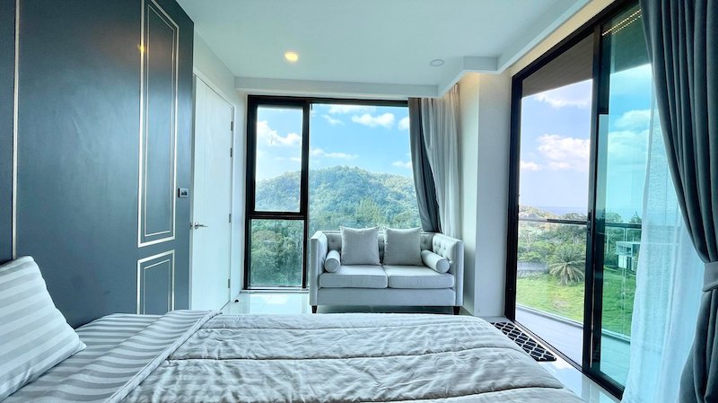 Picture Новая полностью меблированная квартира с 1 спальней и видом на океан на продажу в Патонг Бич
