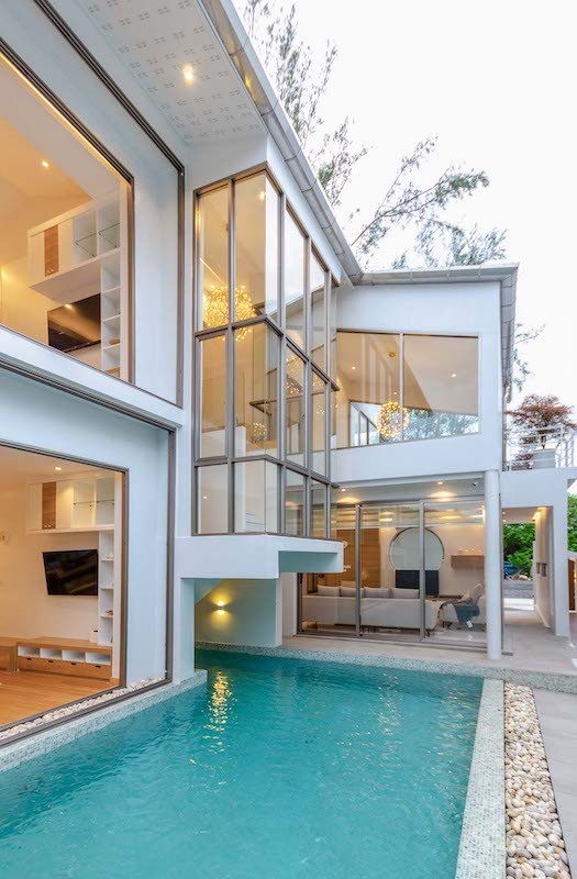 Photo Villa neuve avec piscine de 3 chambres à vendre à Cherngtalay, Phuket, Thaïlande