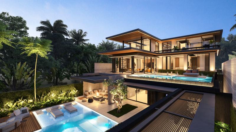 Picture Новый роскошный дом на берегу моря на продажу в Layan Phuket