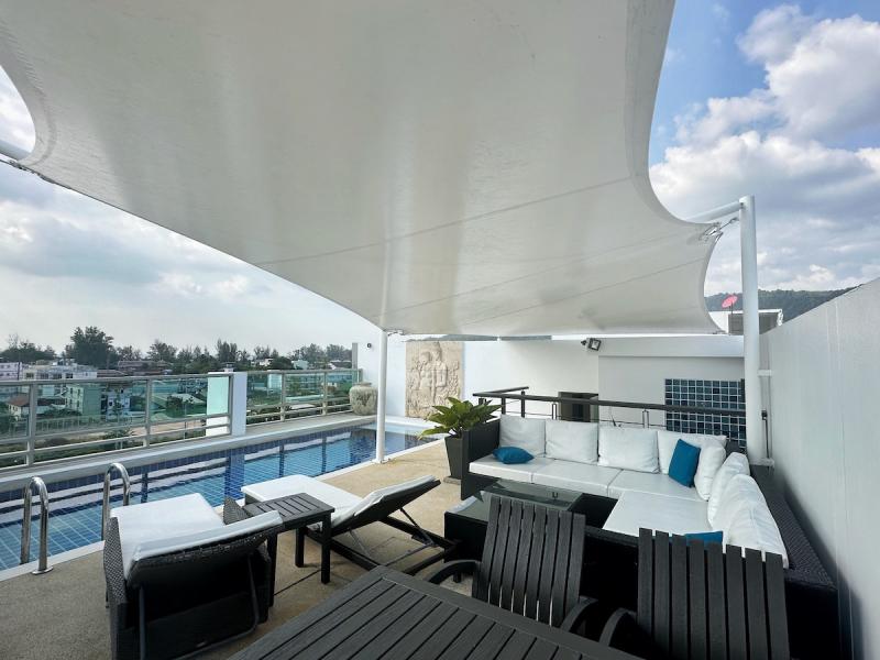 普吉岛卡马拉出售的三卧室泳池顶层公寓