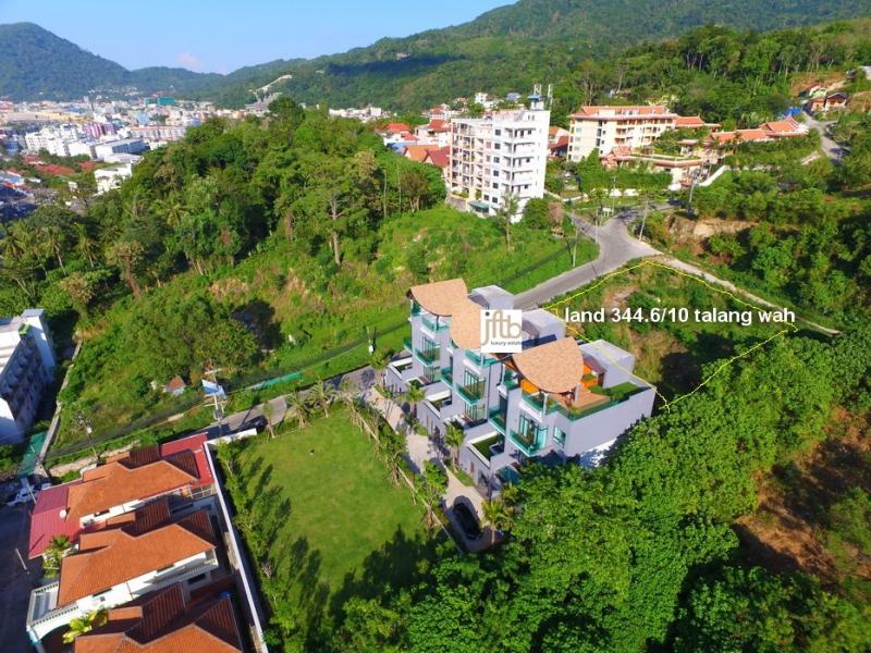 Picture Sea View Land for Sale with EIA license in Patong beach