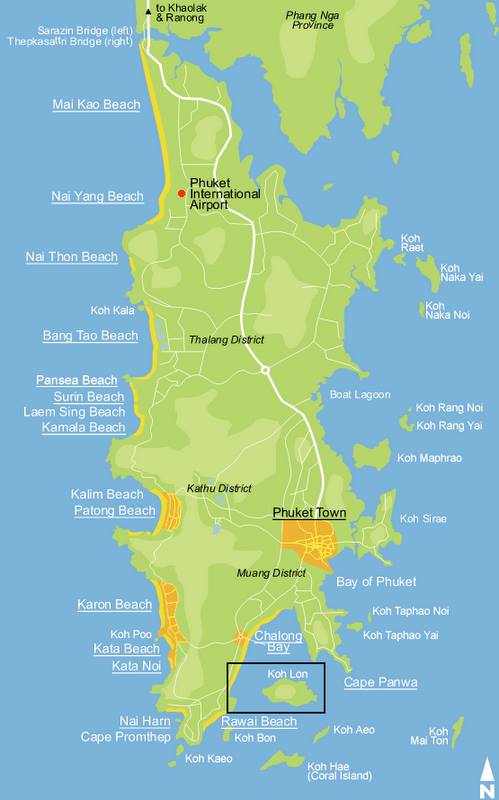 泰国普吉岛 Koh Lon 待售的海滨土地图片