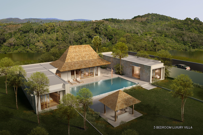 Photo Villa de luxe avec piscine Anchan à vendre située à Thalang, Phuket.