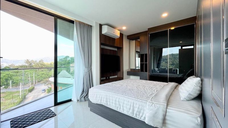 Photo Condo 1 chambre entièrement meublé avec vue sur l'océan à vendre à Patong Beach