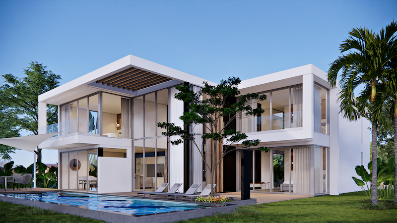 Photo Brand new 3-4 bedrooms ECO pool villa for sale in Chalong.