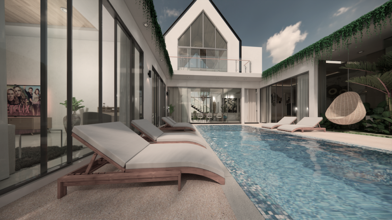 Photo Nouveau petit développement de 4 villas de luxe à Kata