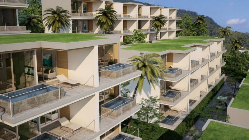Фото Совершенно новые роскошные апартаменты с видом на море на продажу в Патонге, Пхукет