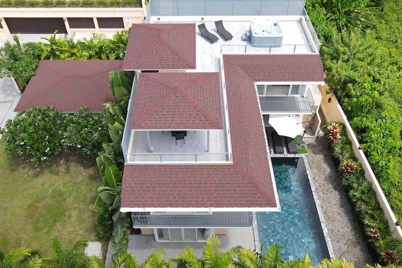 Photo contemporary pool villa with sea view for sale in Chalong