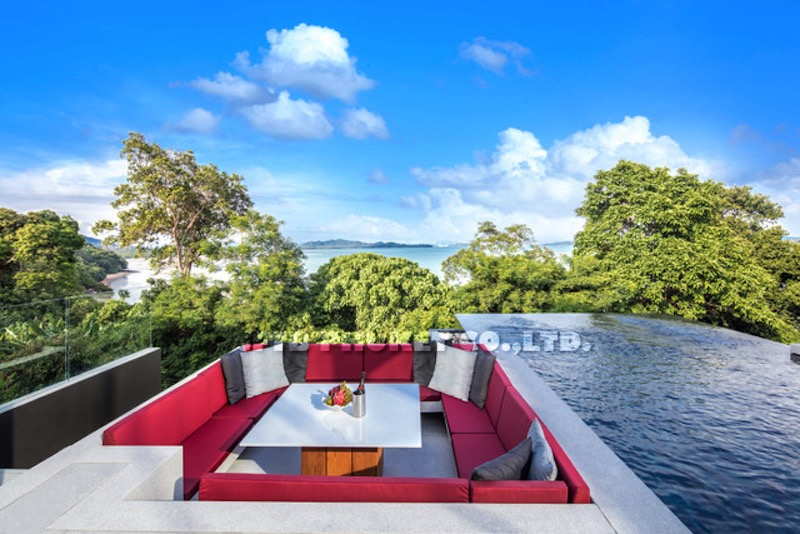 照片 普吉岛亚穆角山坡上出售的独家豪华海景别墅