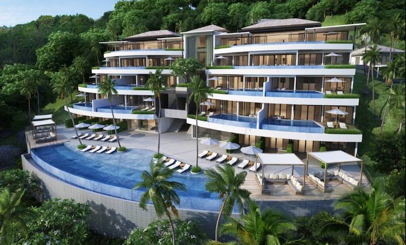 Photo Appartement haut de gamme neuf avec 2 chambres et vue mer à vendre à Surin Beach
