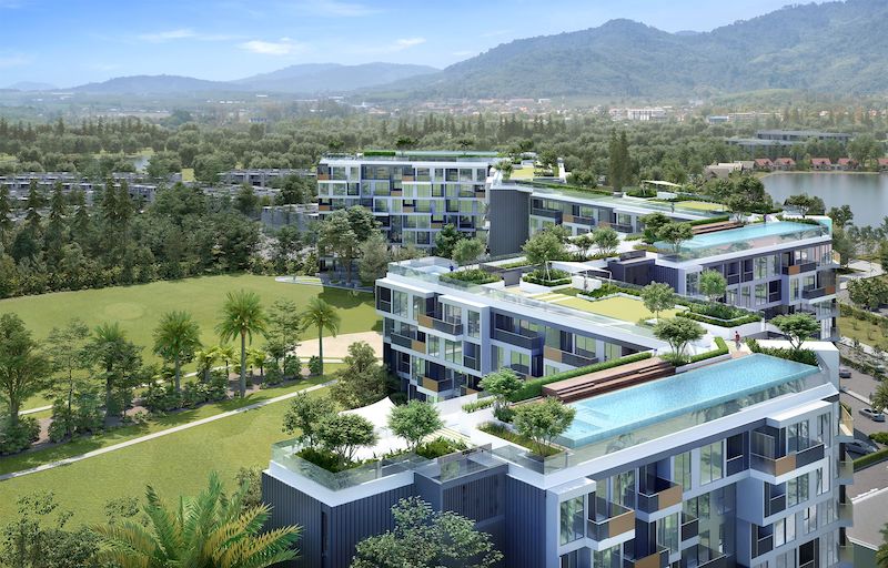 Photo Laguna Phuket new luxury apartment with golf course view in Sky Park