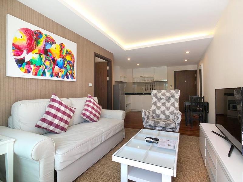 Photo Appartement avec 1 chambre en front de mer à louer dans la résidence The Title à Rawai, Phuket