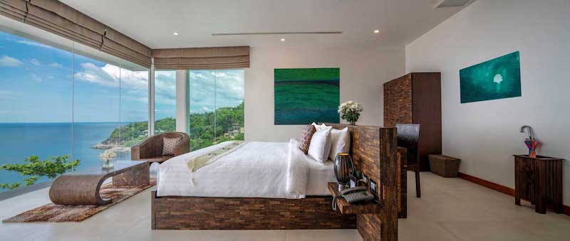 Photo Super villa de luxe moderne avec de superbes vues panoramiques sur la mer à Kamala.