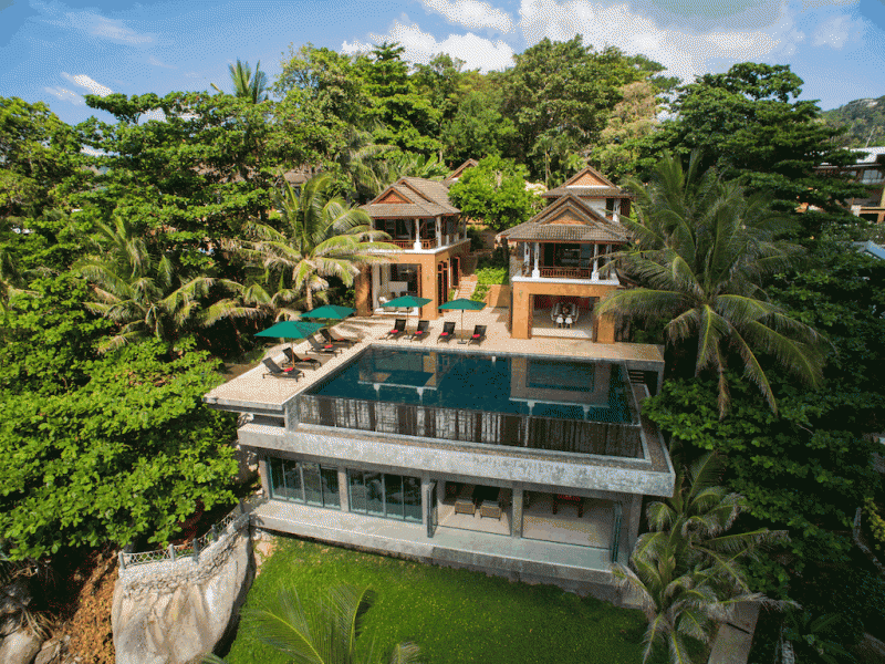 Photo Villa de luxe avec vue sur la mer de 8 chambres à vendre à Kata, Phuket 